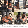 CE S3 Heavy Duty Water proof Leather Men Safety Shoes, Tuff Quality Composite Plastic Toe Industrial Work Boots